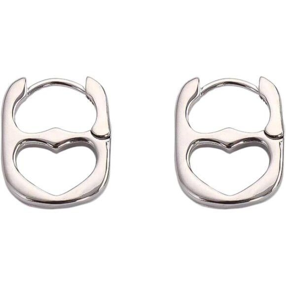 Jewelry - LUSSO Silver & Gold Soda Tab Necklace Earrings Unisex Beachy Jewelry for Women